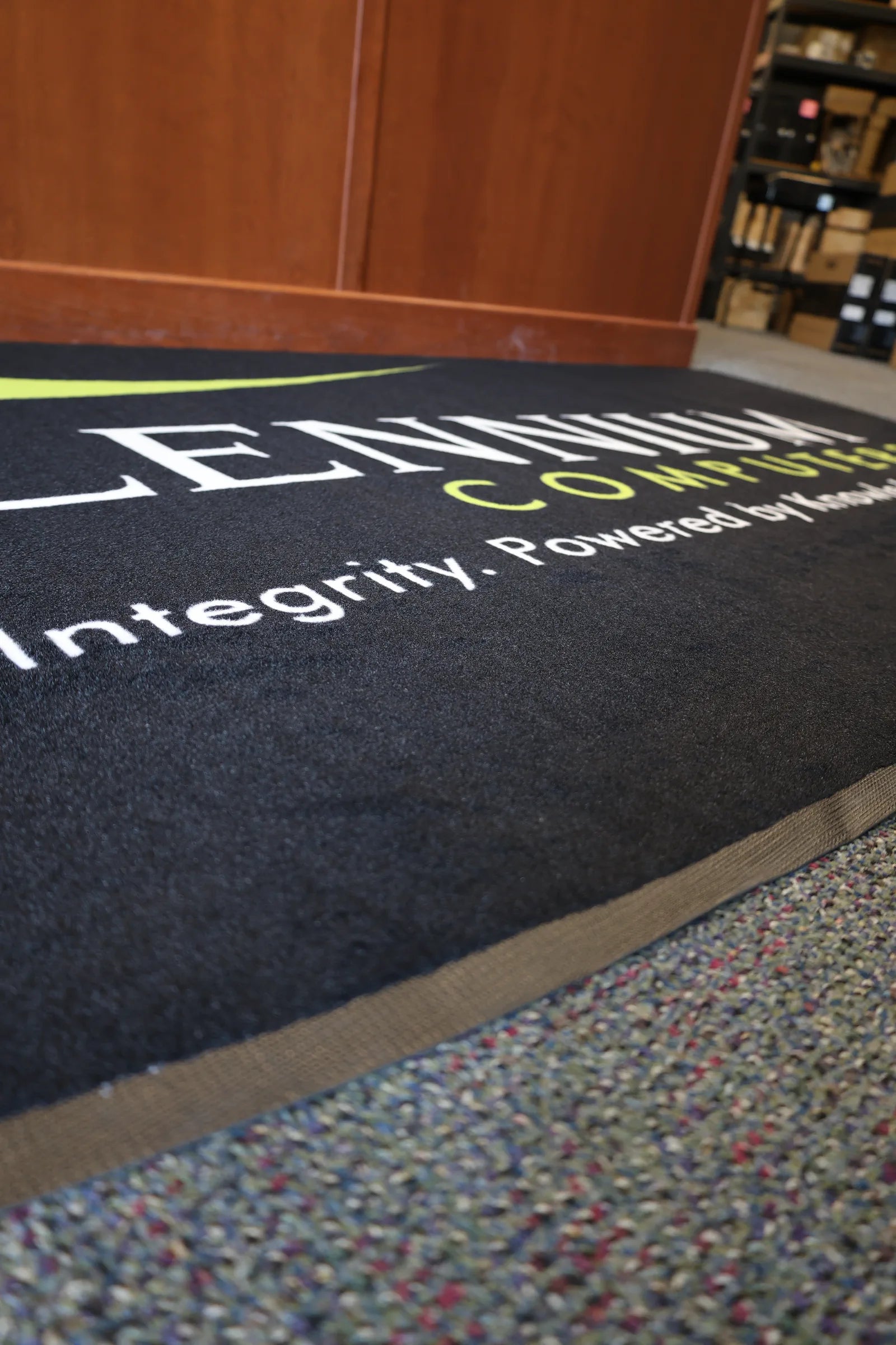 ShapeShifter Logo Mat printed in real life