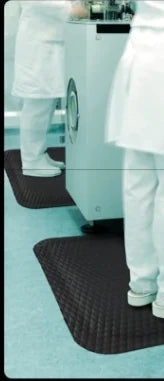 Anti-fatigue floor mats in a clean lab environment