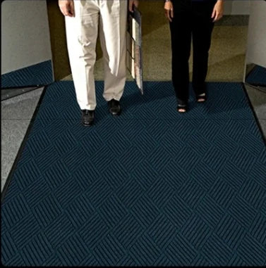 Textured corporate floor mat in a professional interior